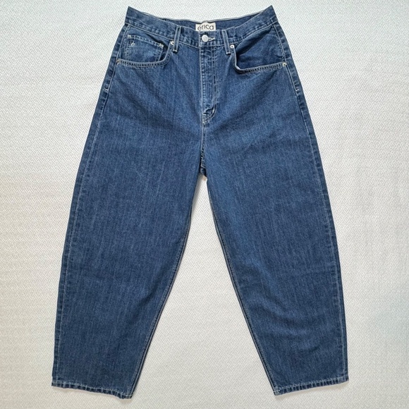 NWT ETICA Iris Relaxed Barrel Jeans in Fistral Blue Denim, Women Size 30 - Picture 2 of 16